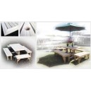 "Exquisite Entertaining" - Rectangular Table & Benches - 10seats