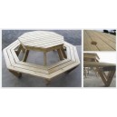 "The Weekender" - Adults Octagonal / Round BBQ Table - 8 Seats