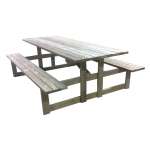 "One Piece - Table & Bench Seats" - 8 seats (Optional Bench Seats to seat 10/12)
