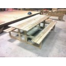 "One Piece - Table & Bench Seats" - 8 seats (Optional Bench Seats to seat 10/12)