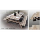 "Kiwi Super-Sized" - Wide Adults Picnic Tables / BBQ Tables