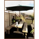 Formal Table & Benches (SUIT: LONG SKINNY AREA)