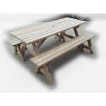 "Horse Series - Table + 2x Benches" - Adults Separate Table + Seats