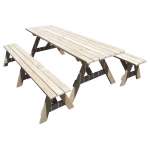 "Ranch Series - 2.4m Table + 2x Benches" - Adults Separate Table + Seats