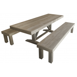 Formal Table & Benches (SUIT: LONG SKINNY AREA)